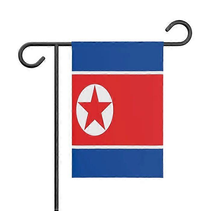 Garden Flag – from North Korea – 32 x 47.5 cm – Durable Polyester – Horizontal Format – Outdoor