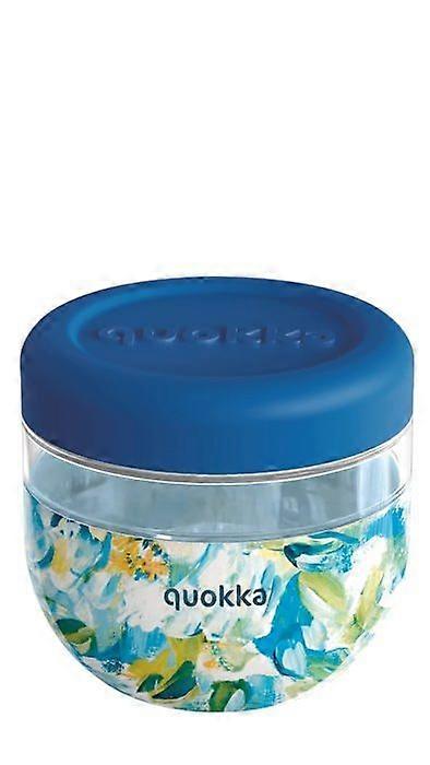 Lunch box - Quokka - BUBBLE BLUE PEONIES - 770 ml - BPA-free plastic - Non-slip silicone