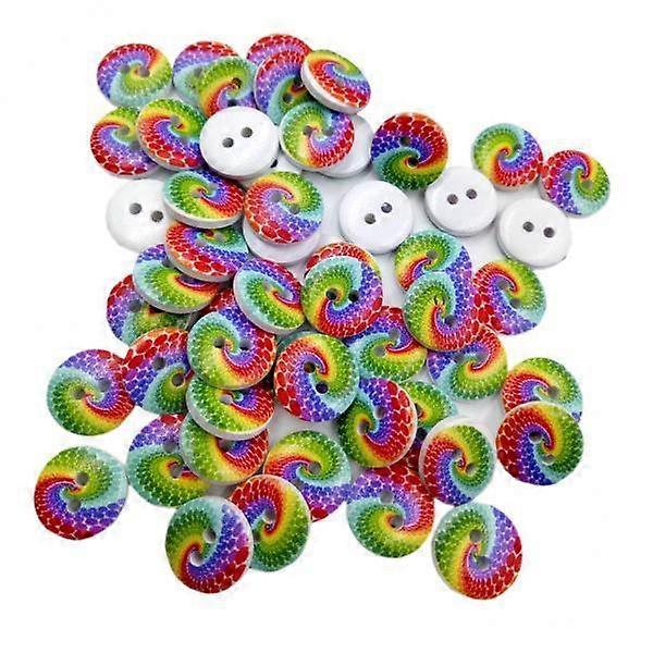Round Wooden Buttons for Creative Sewing Projects - 25mm