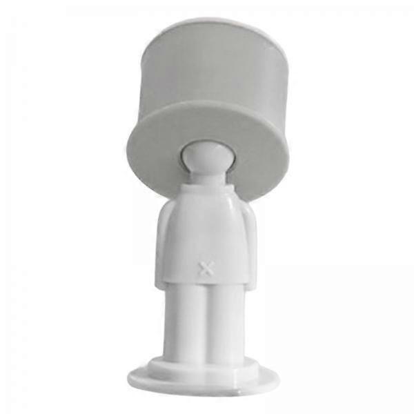 6x Wall Door Handle Stopper Door Stop, Silicone Creative Easy Installation,