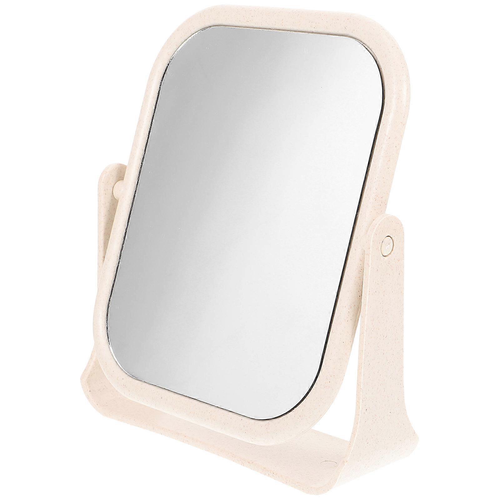 Double Sided Swivel Vanity Mirror for Makeup Desk – Compact Design with Stable Base for Dresser & Dressing Table Use