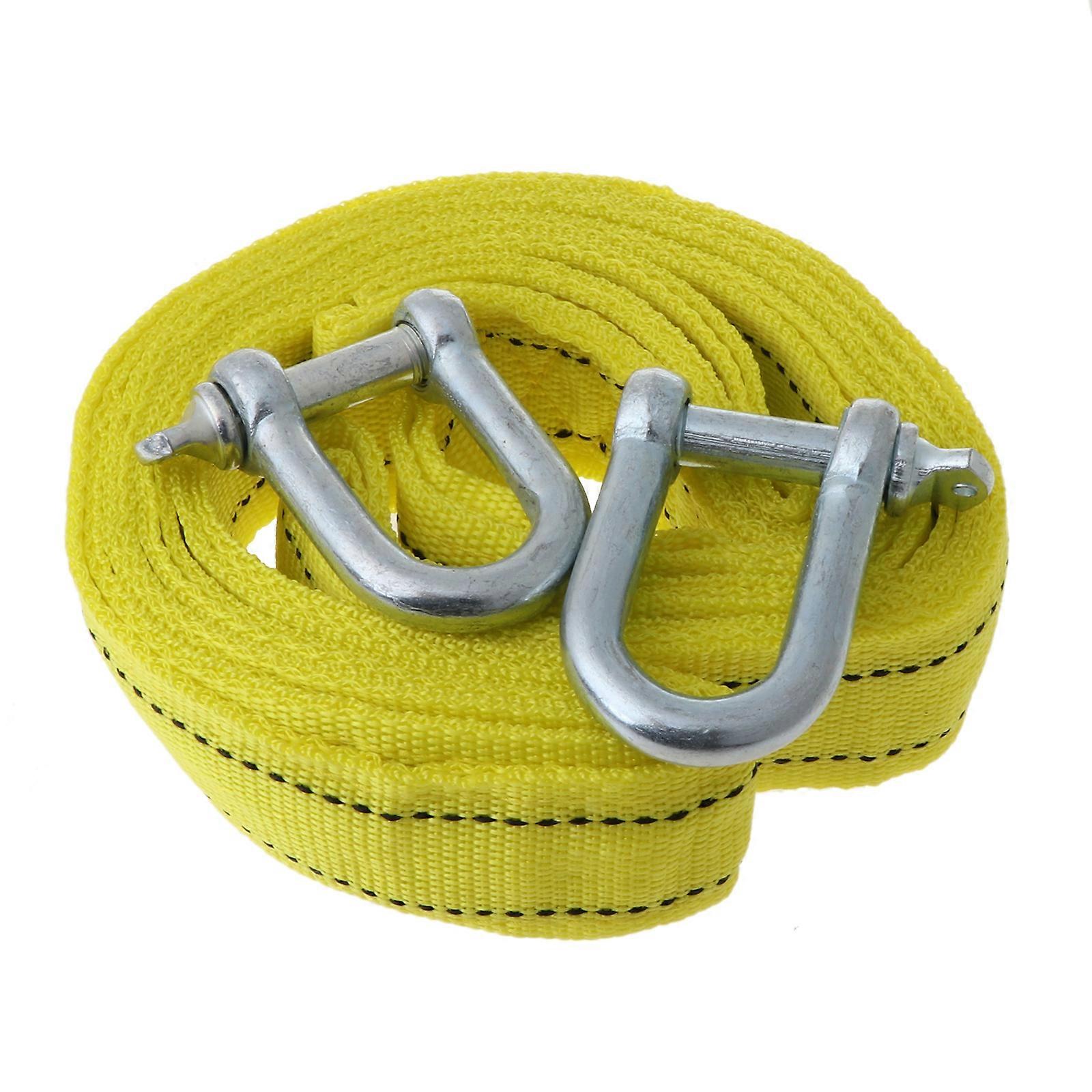 5 Ton 4 for M Automotive Truck Vehicle Boat Reflective Tow Rope Strap with Hooks Emergency Heavy Duty Hauling Pulling Li Multicolor