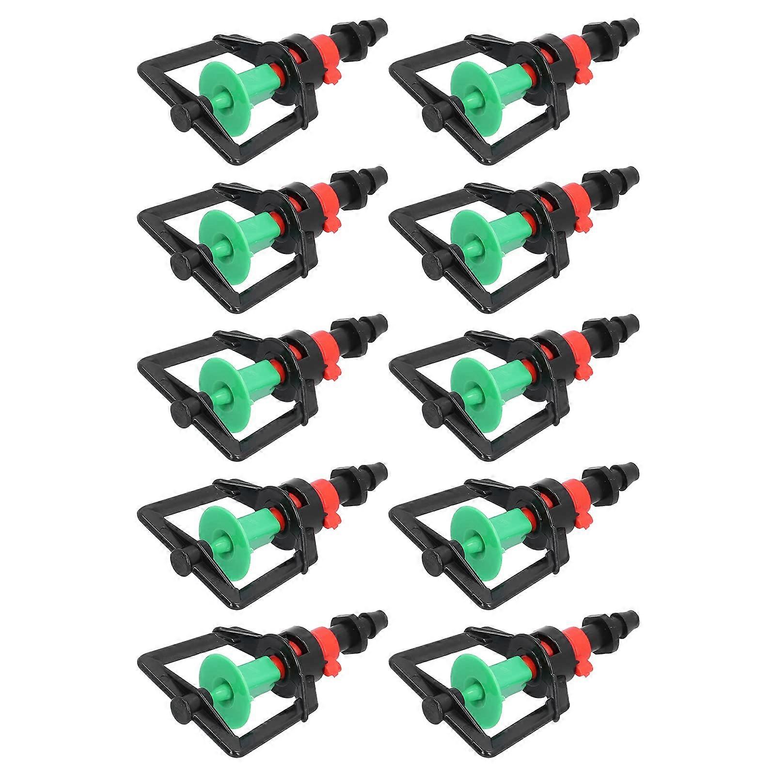 10-Nozzle Adjustable Sprinkler With Removable Refraction Spray Nozzle For Shrubs And Gardens, Industrial-Grade Water Mist