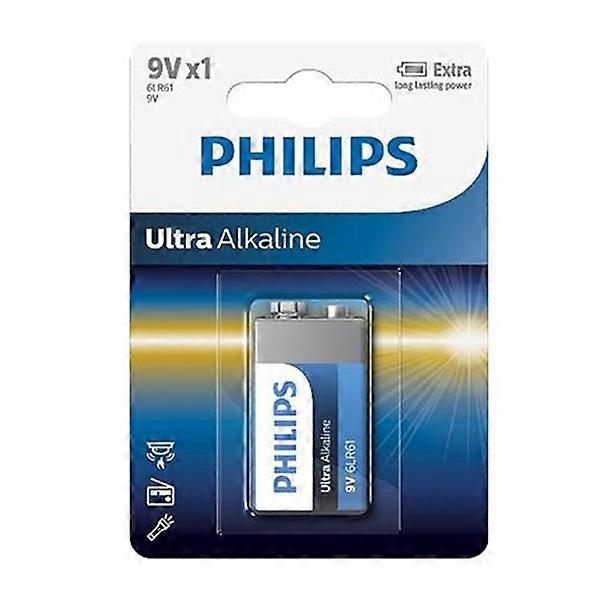 PHILIPS 9V ultraalkalisk batteri 6LR61