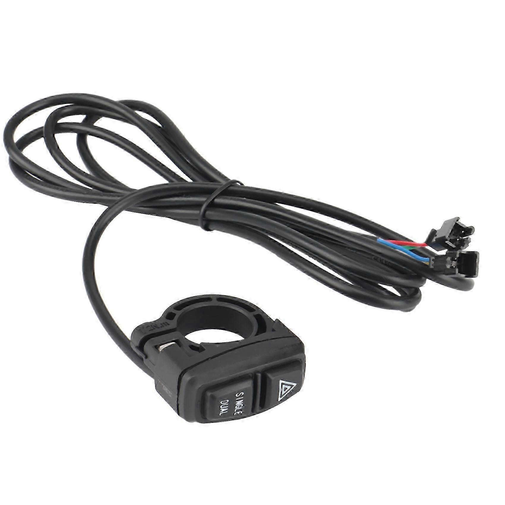Single Dual Switch+Hazard Warning Switch/Indicator for Electric Scooter Bicycle Tricycle Atv EV DIY