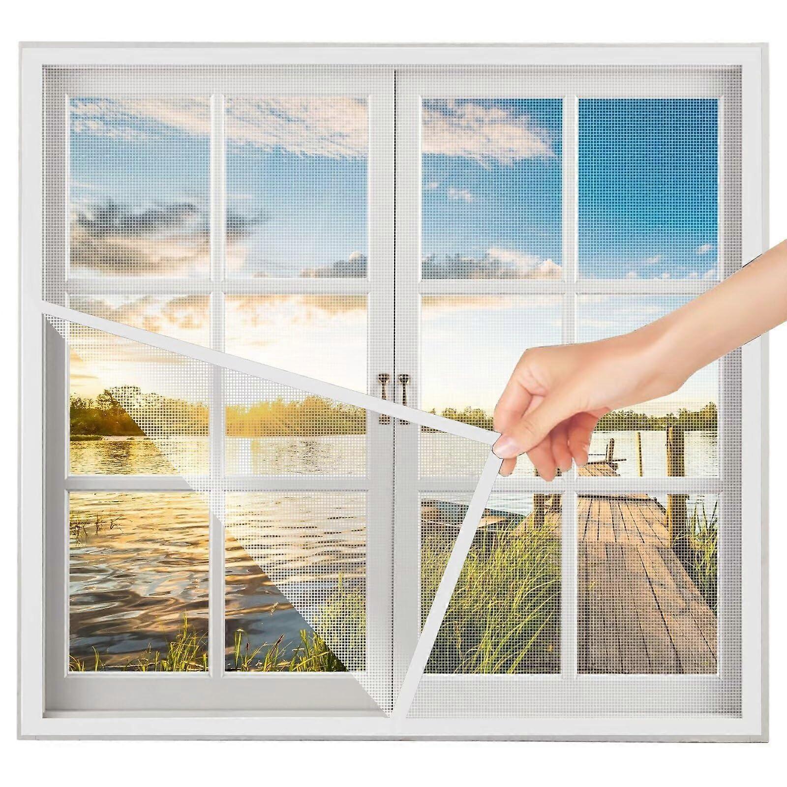 DIY Insect Protection Window Curtain 95x195 CM White Mosquito Net Window Roller Blind