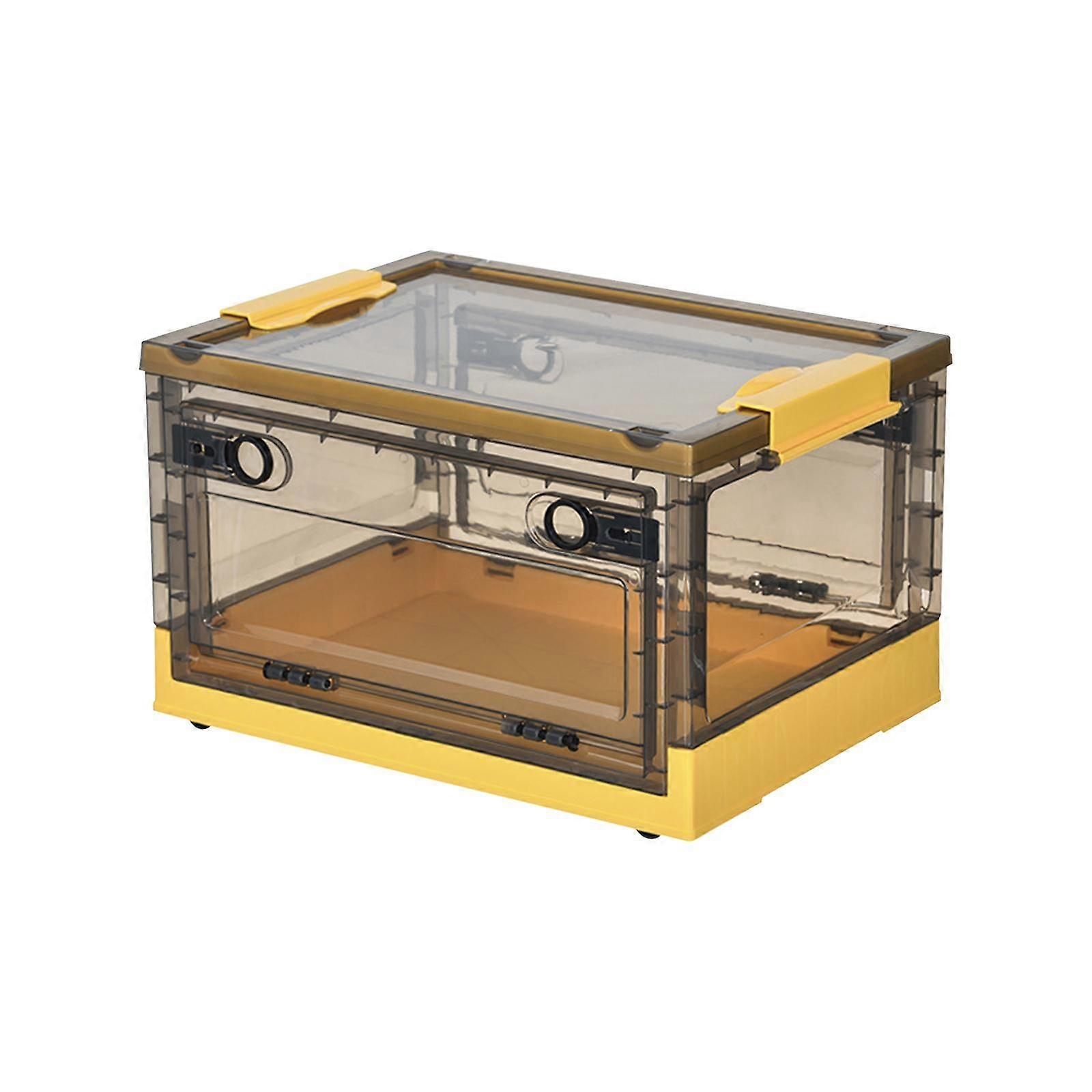 Folding Storage Bin Collapsible Storage Bin with Lids for Dolls Books Closet