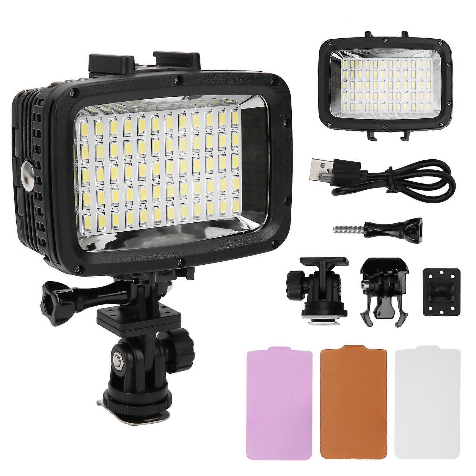 SL-101 Waterproof Video Fill Light 40M Range 5500-6000K LED for Photography and PC SLR Cameras with Adjustable Brightness