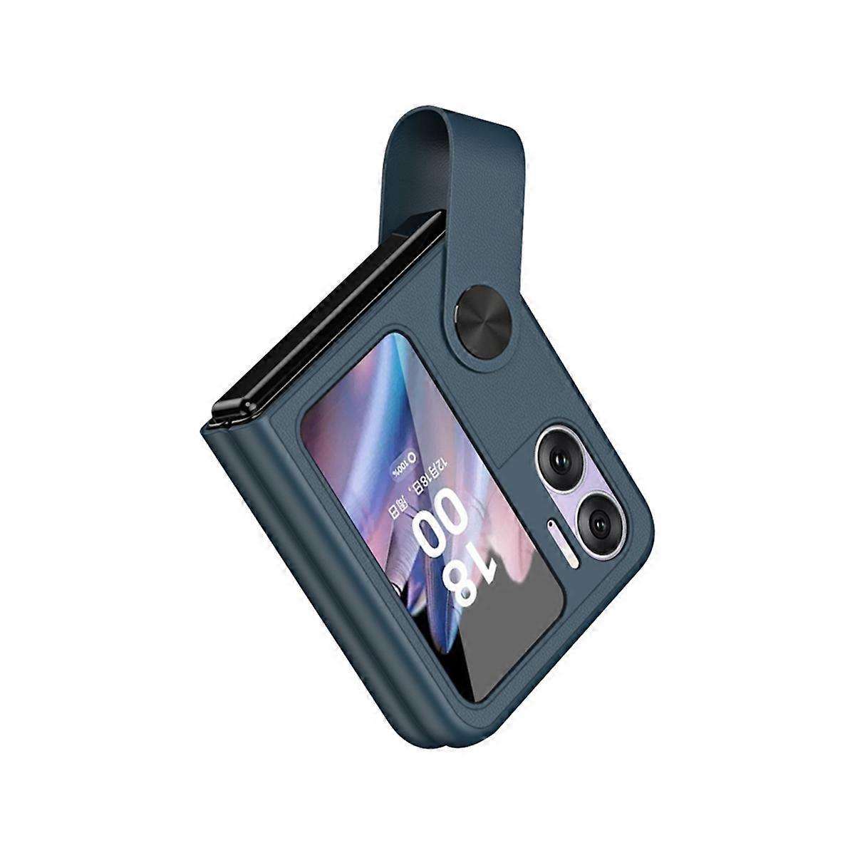 TPU Stand Cover Portable with Hand Strap Mobile Phone Shell Washable Adjustable Foldable Fall for F