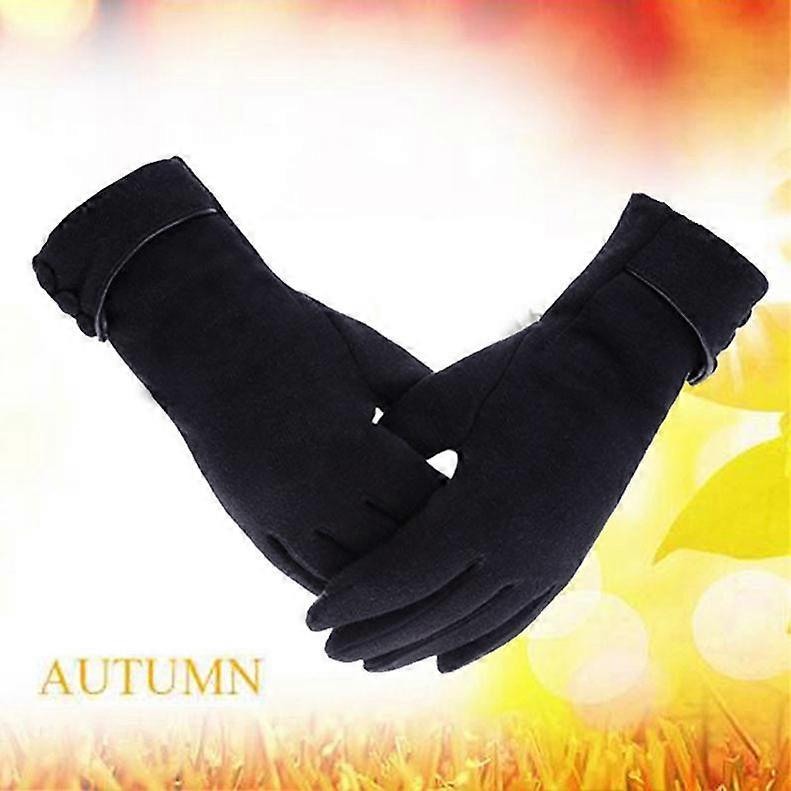 Winter Riding Warm Plus Fleece Gloves Micro Velvet Female Touch Screen Gloves