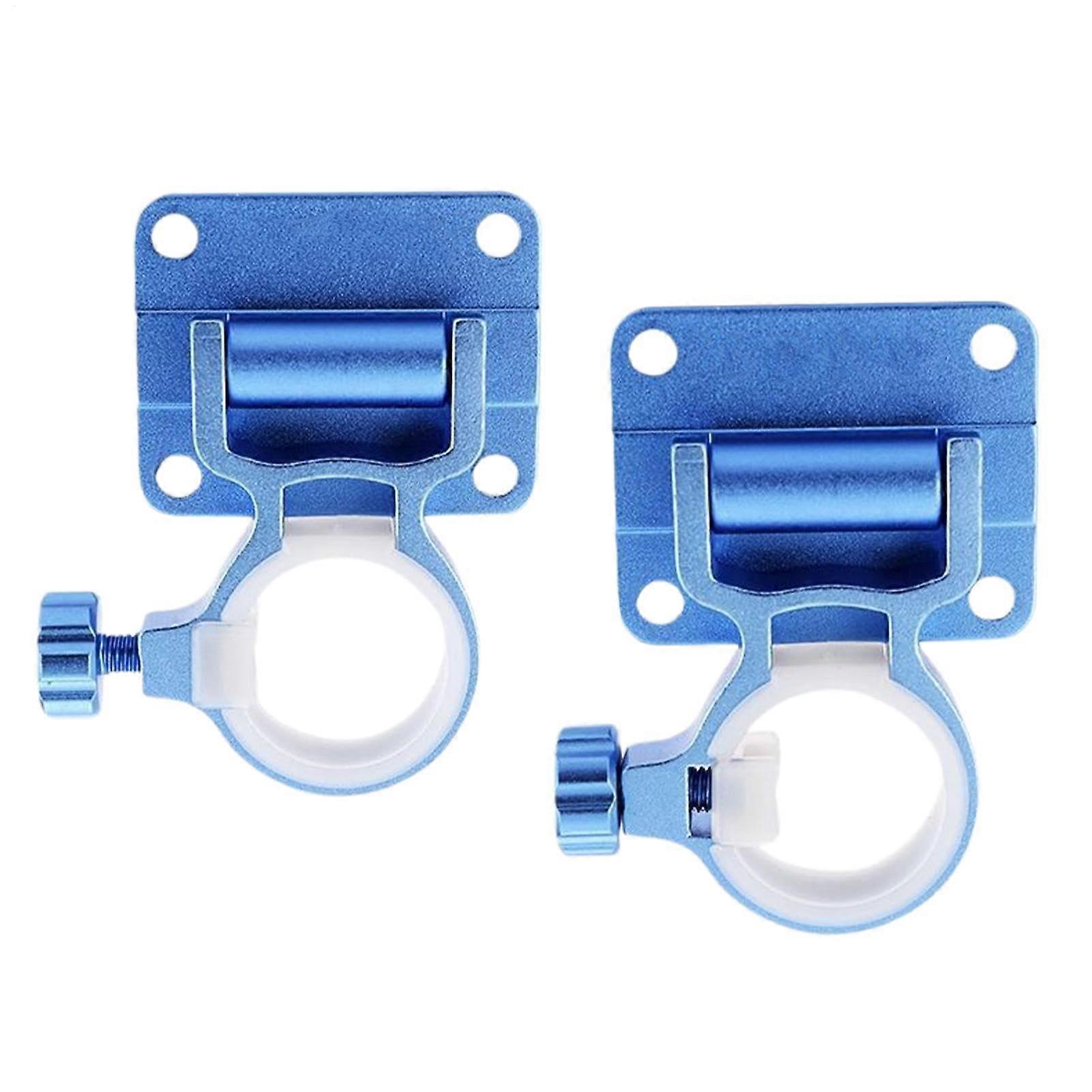 Fishing Box Umbrella Holder Adjustable Umbrella Clamps Outdoor Stand Bracket Pole Compatible Heavy Duty Base Blue 96g