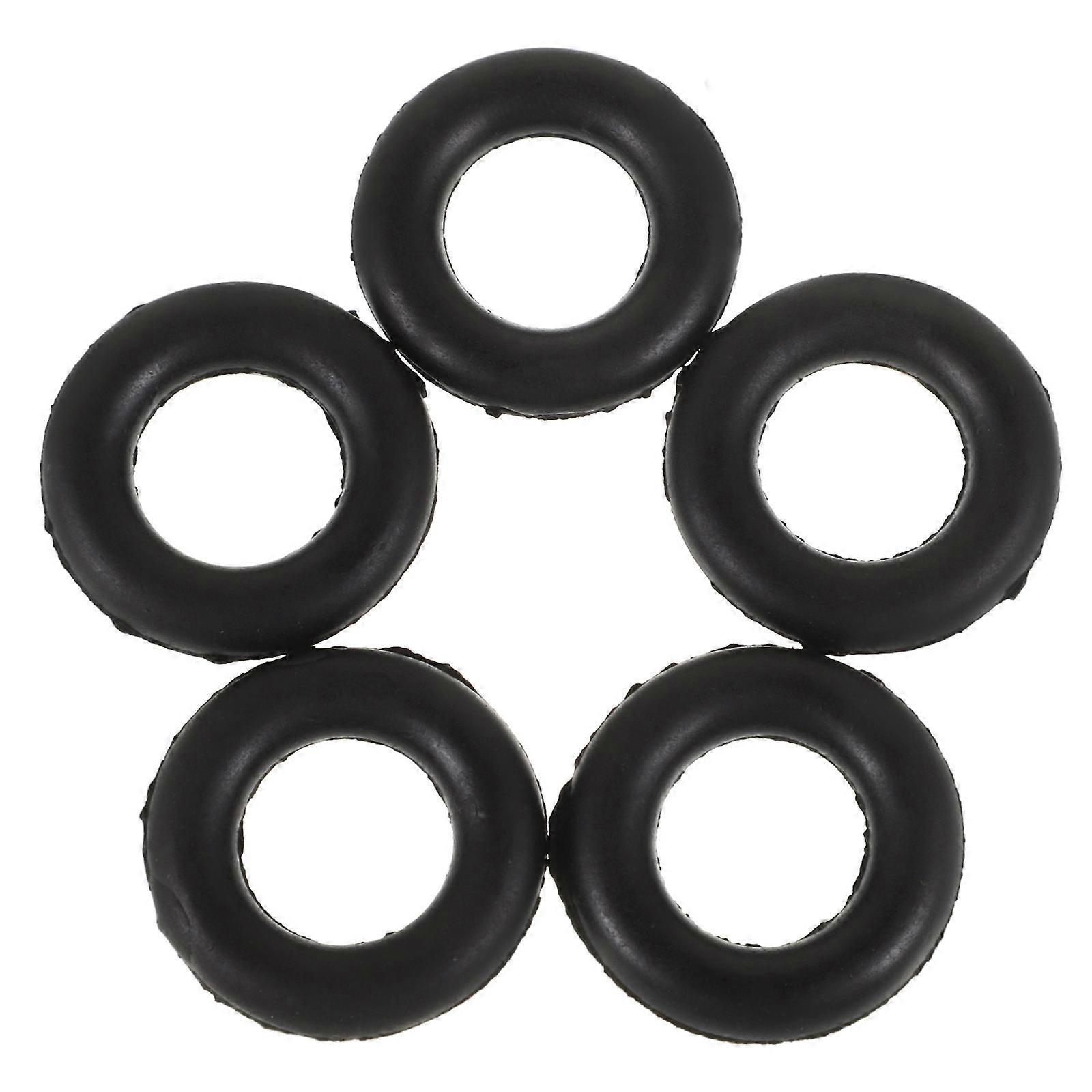 Here's a refined and professional product description for your listing:
**5pcs Black Sewing Machine Rubber Ring Bobbin Winder – Durable Rubber