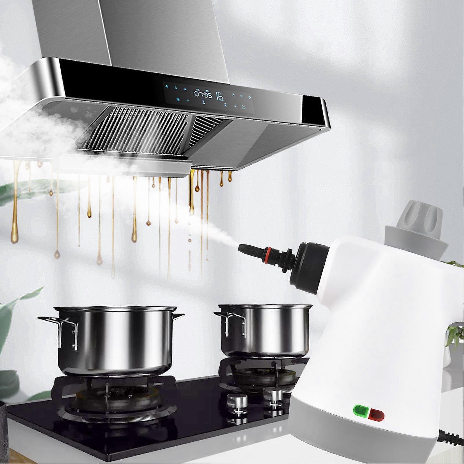 Handheld Steam Cleaner Multipurpose 3 Bar 1000W Portable High Temperature Pressurized Steam Cleaner with Safety Lock and 9 Accessory Kit to Remove Di