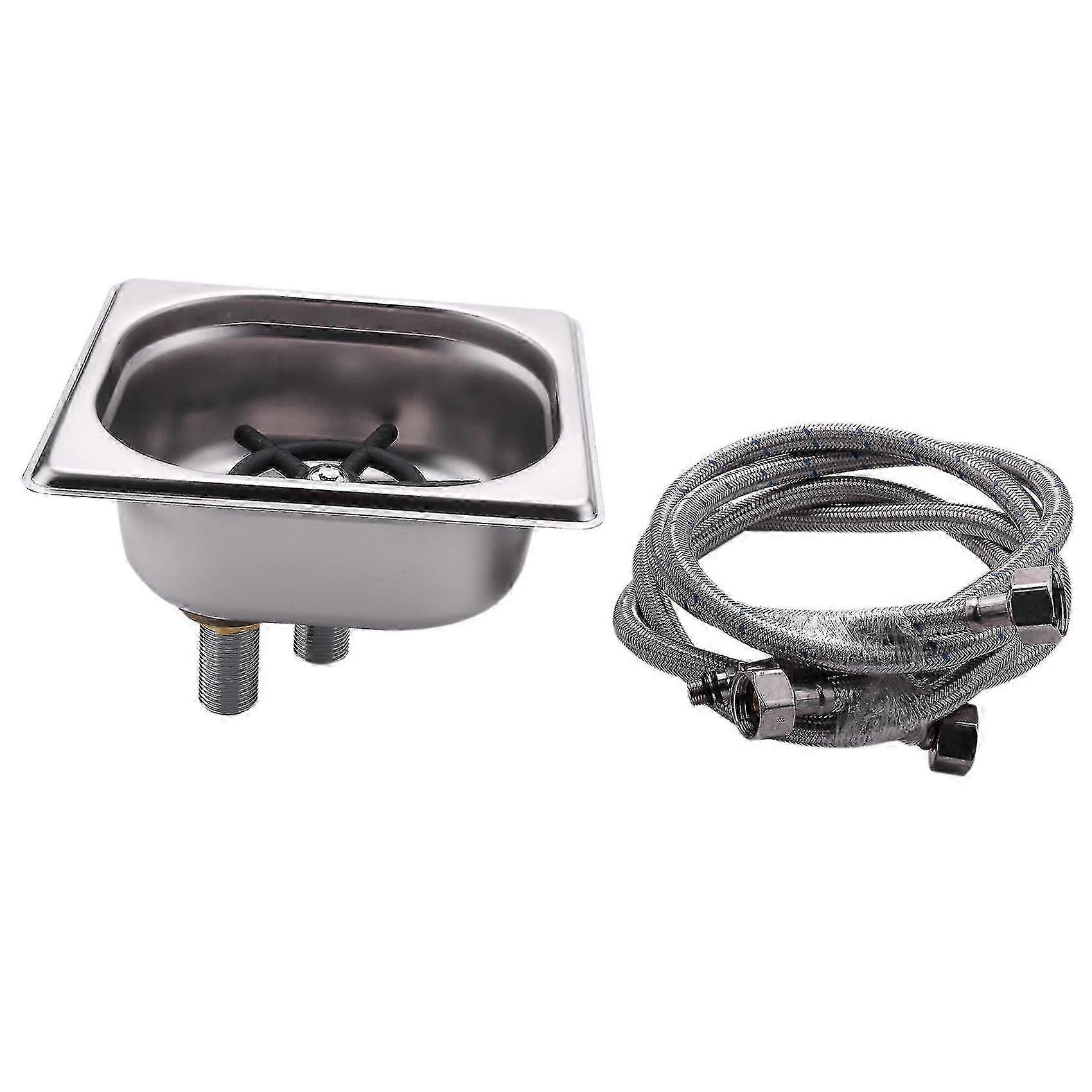 Glass Pitcher Irrigator 17x16cm - Silver Black