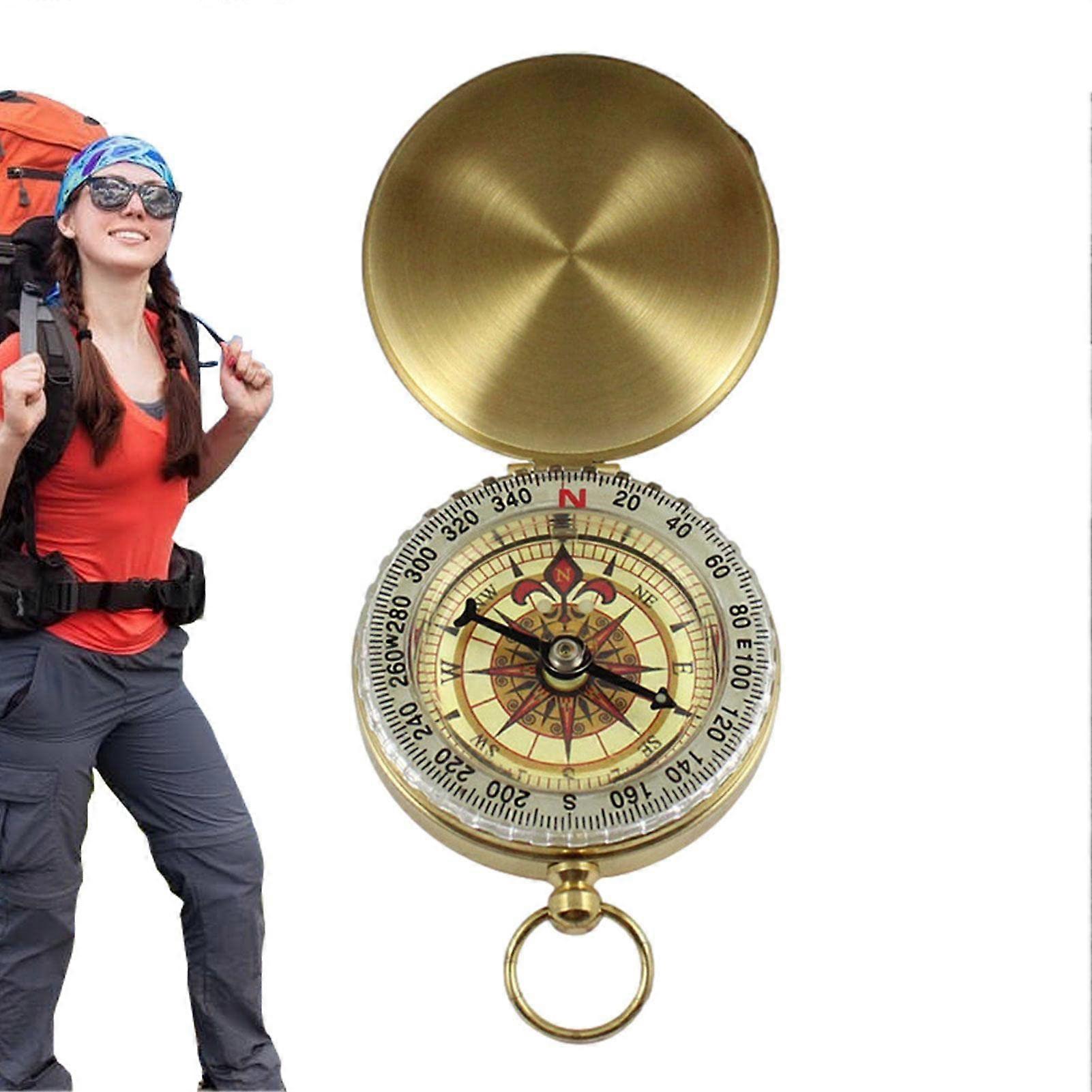 Compass Hiking Glow in the Dark Orienteering Compass Professional Field Compass for Map Reading, Survival Gifts for and Adults