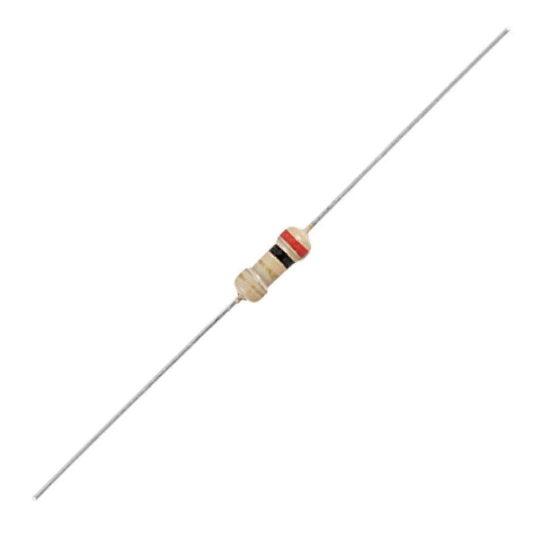 1000 pieces 2 Ohm 1/4 W throughhole carbon film resistors