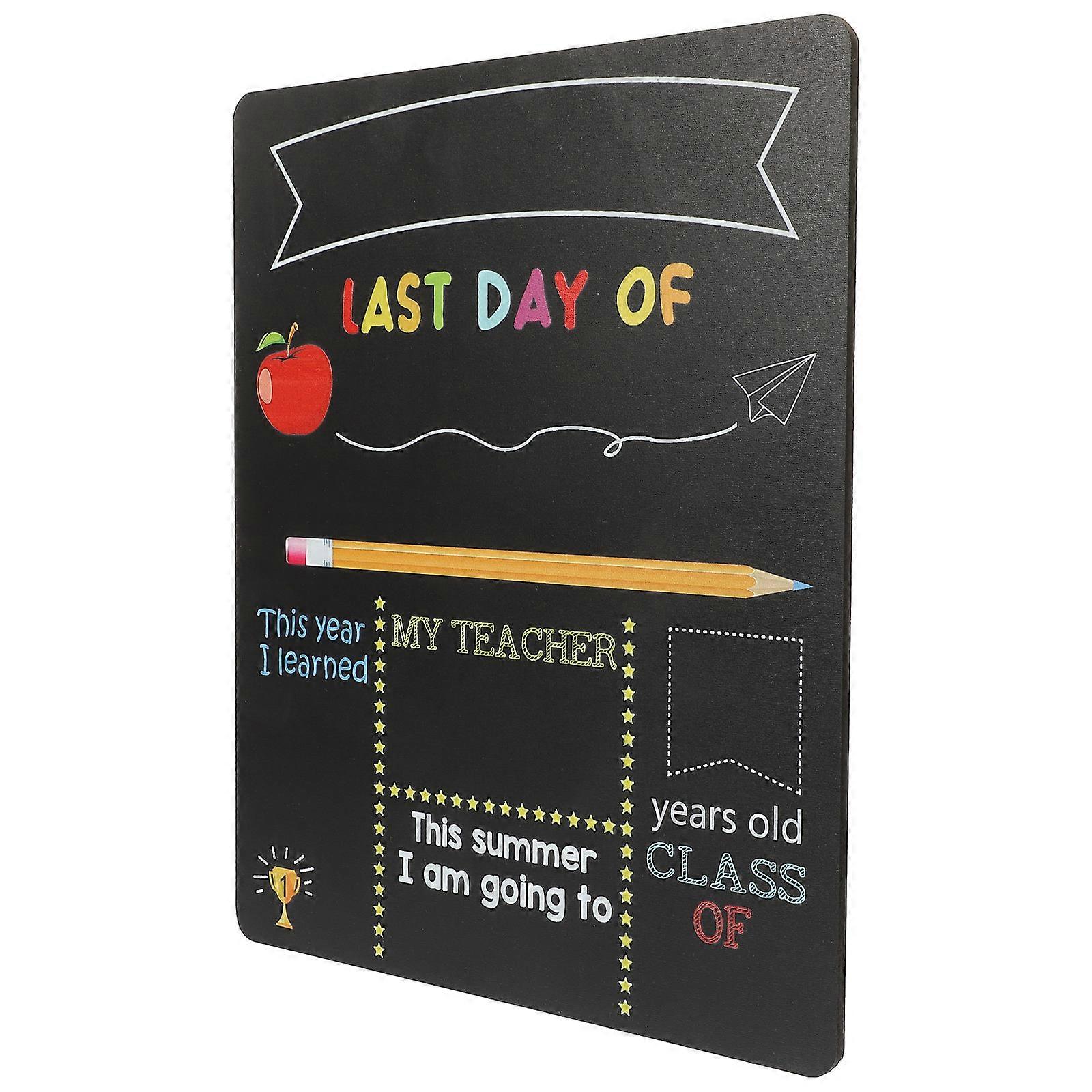 Back To School Season Chalkboard Large Chalkboard Sign Student Message Board Rectangular 1Pcs