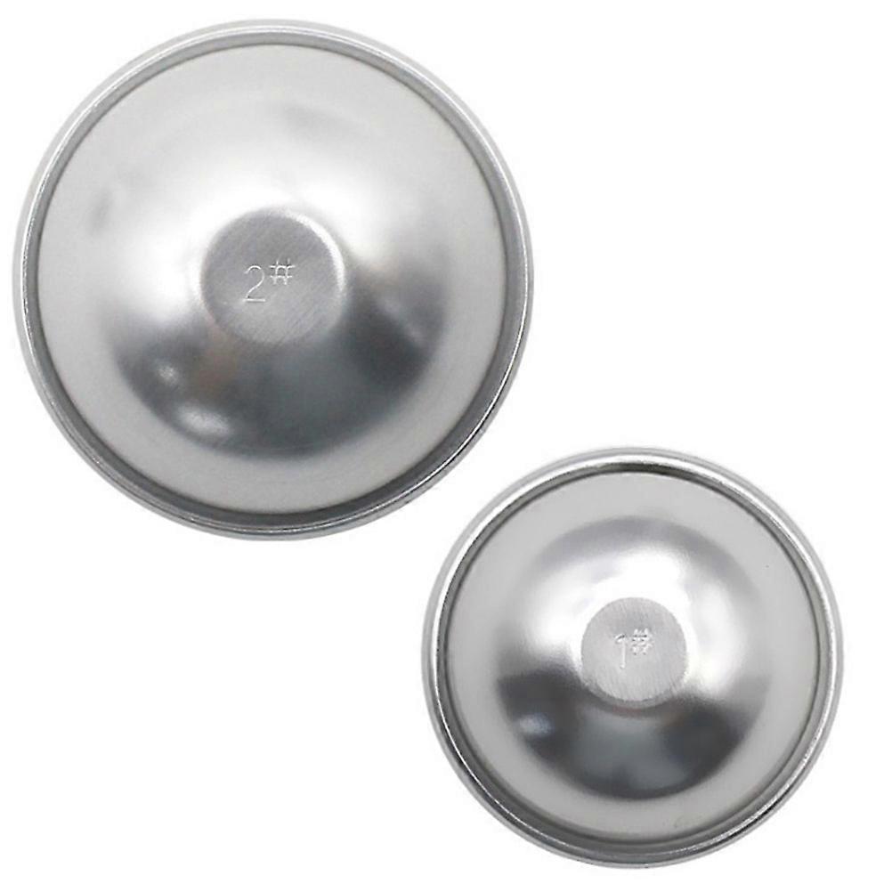 Egg Tart Mold Muffin Tin Reusable Hemispheric Shape For Dessert Making Aluminium Alloy 3 X 6 6Cm 3Pcs