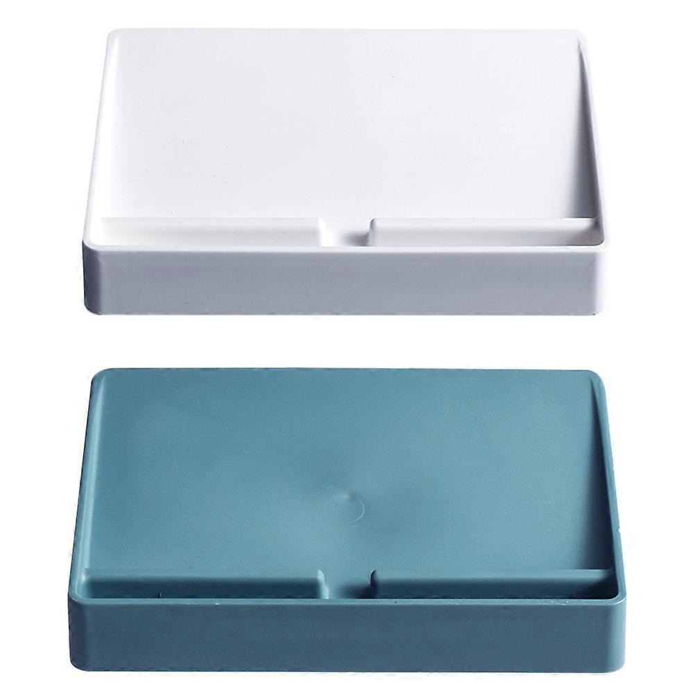Soap Box Plastic Bathroom Soap Container Shower Room Drainage Assorted Color 2Pcs