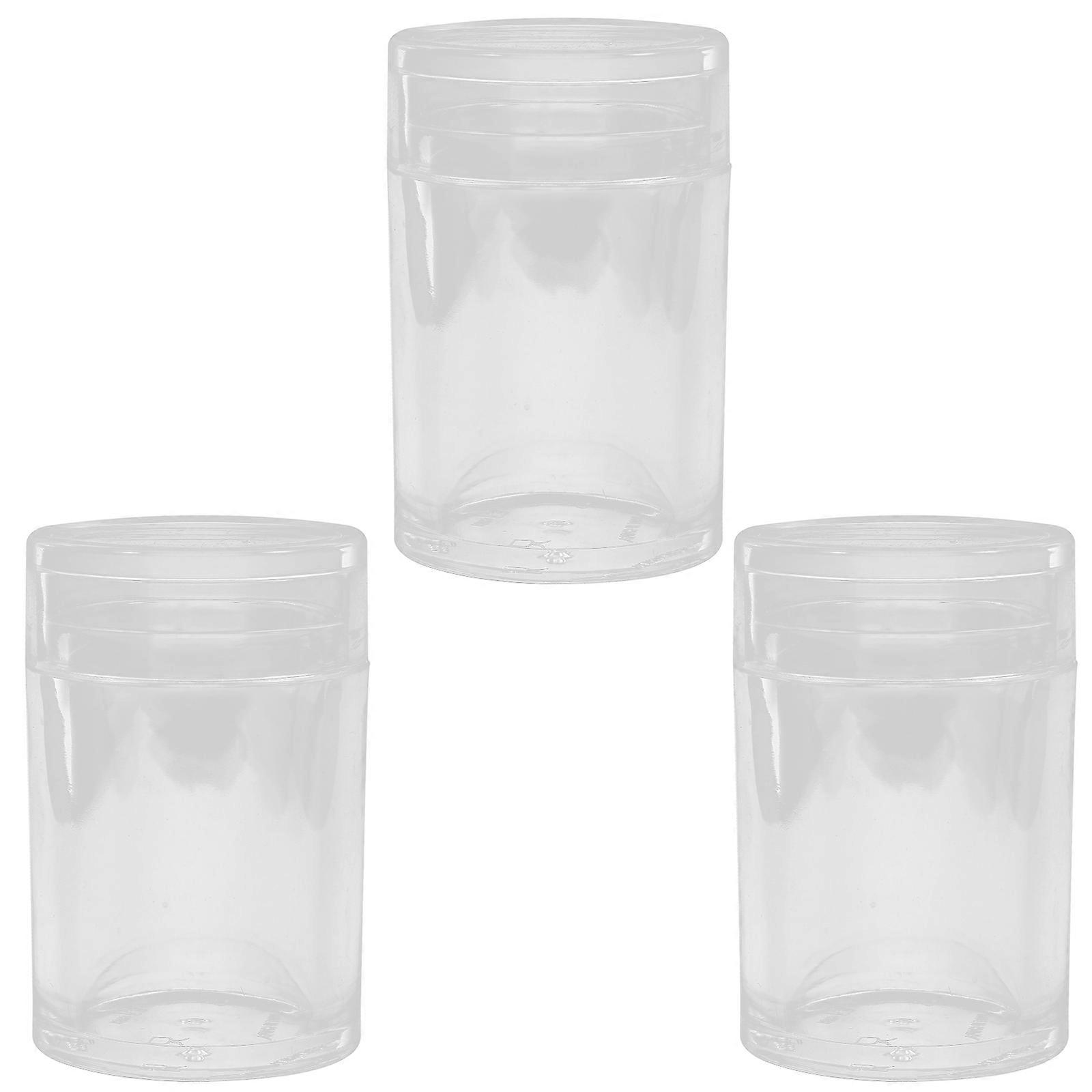 Cotton Swab Organiser Cylinder Shape Clean Design Cotton Buds .2x5.2x5.2cm 3Pcs