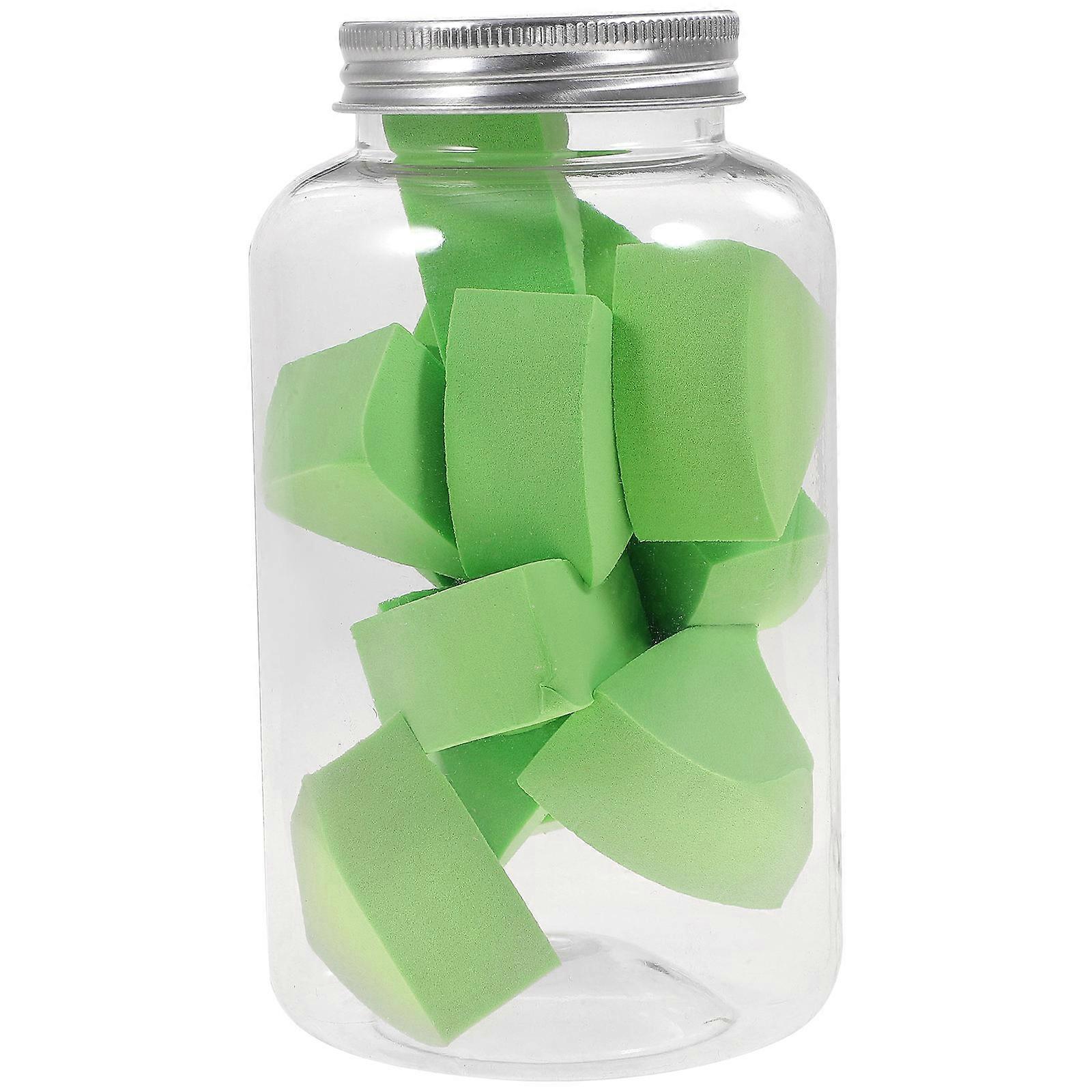 12pcs Green Makeup Sponge for Foundation Powder with Hydrophilic