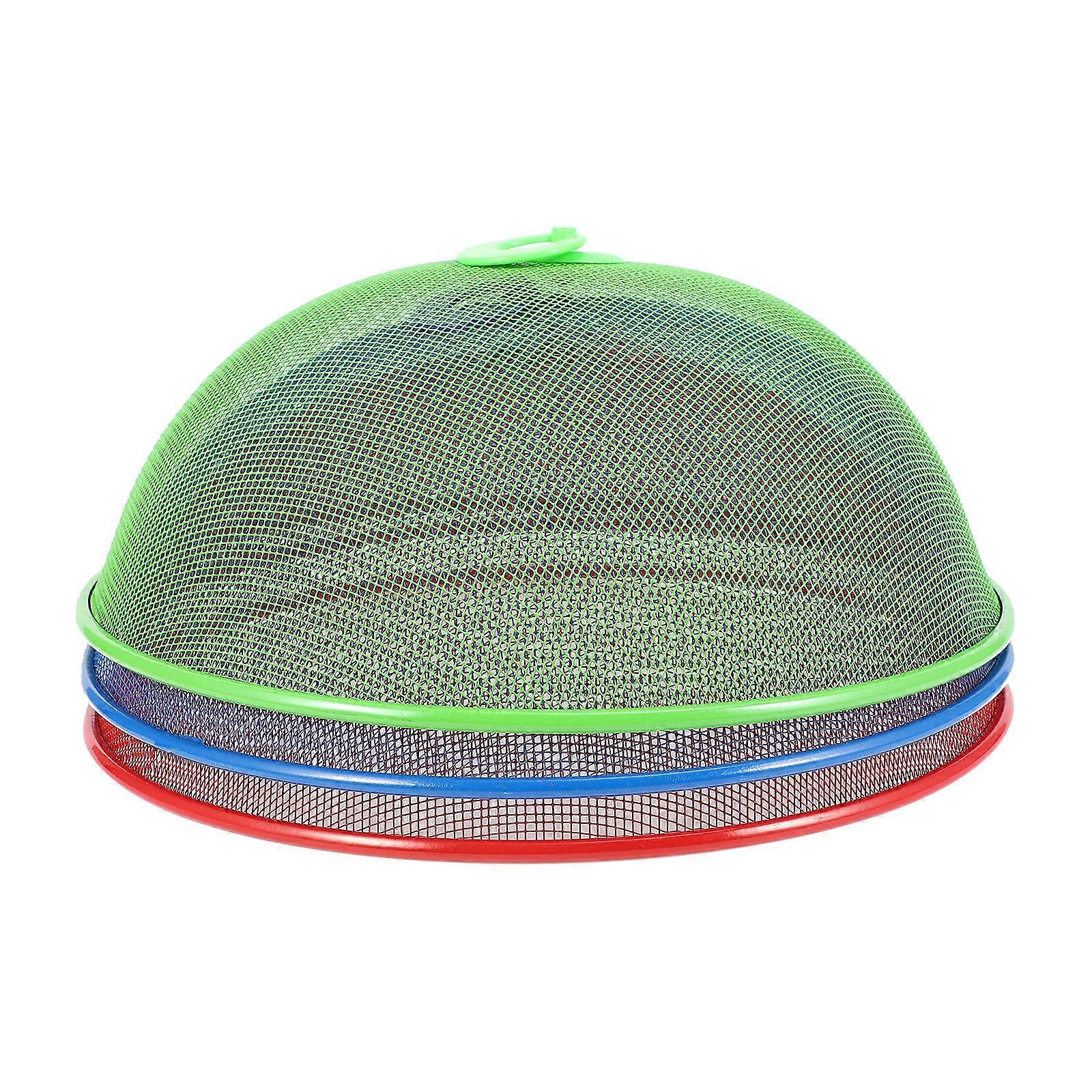 Metal Mesh Food Cover For Outdoor Use Hard Mesh Screen Prevent Moisture 3Pcs