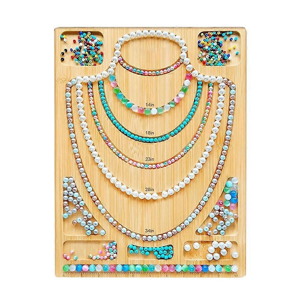 1PC Combo Beading Board Wooden Color Bead Design Board for Jewelry Making Bead Plate