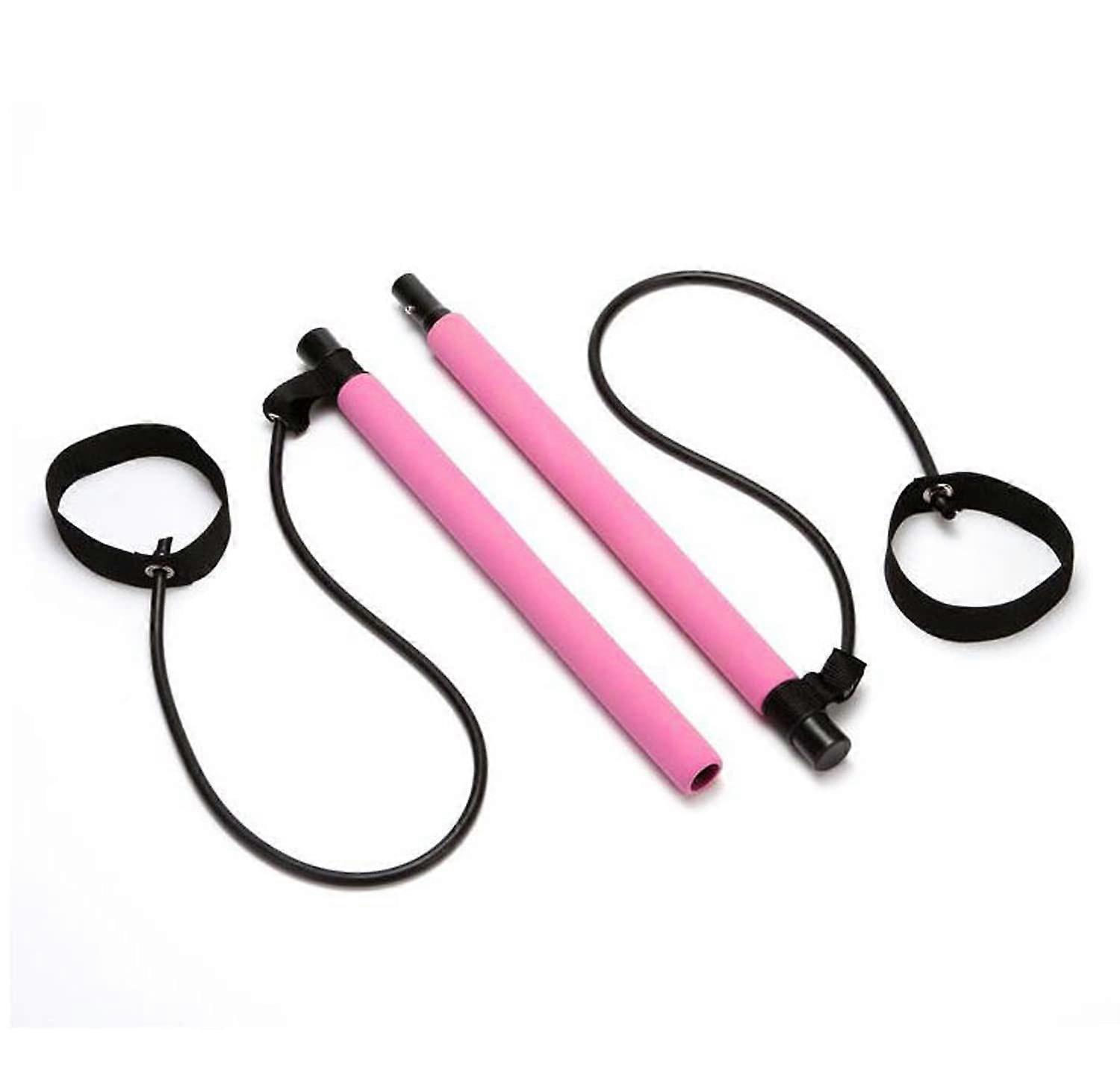 Pilates Bar Kit with Resistance Bands for Legs, Hips, Waist Arm Training Ref: 5401