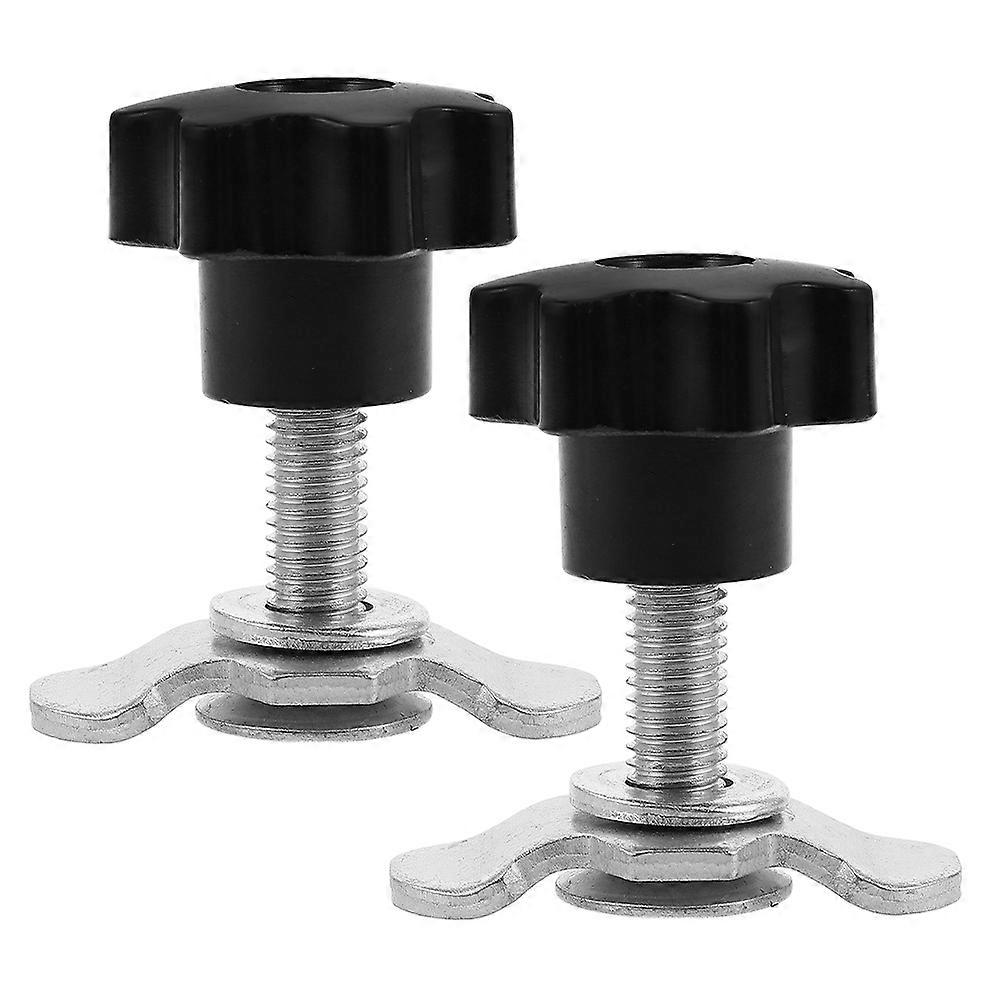 2pcs Threaded Knobs for RV & Camping Vehicle Track Modification – Lightweight, Weather Resistant Clamping Handle Nuts for Outdoor Use
