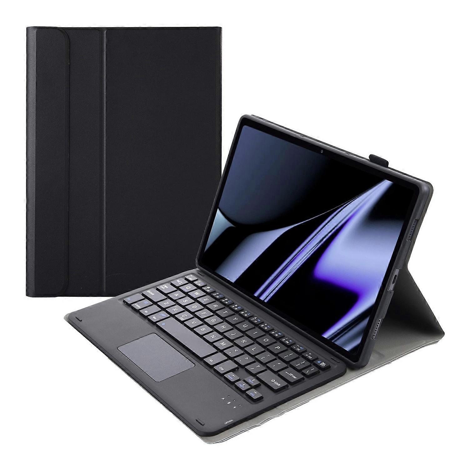 OP11-A Para Oppo Pad 11 polegadas Capa de couro à prova de choque Teclado compatível com Bluetooth com TouchPad Anti