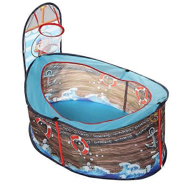 (110x50 ס"מ / 43.3x19.7 אינץ') אוהל משחק ספינת פיראטים לילדים,