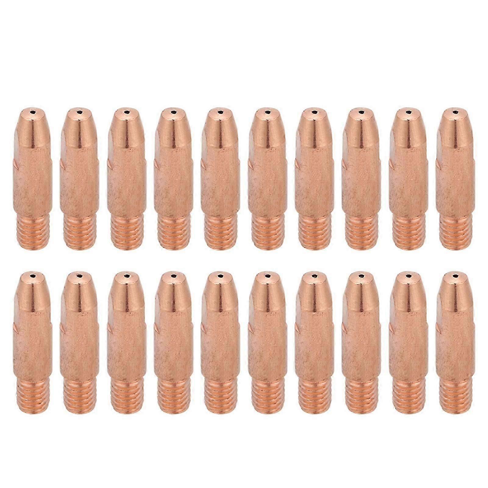 20Pcs Copper Contact Tip M6 for Binzel 24KD MIG/MAG Welding Torch (0.8mm)