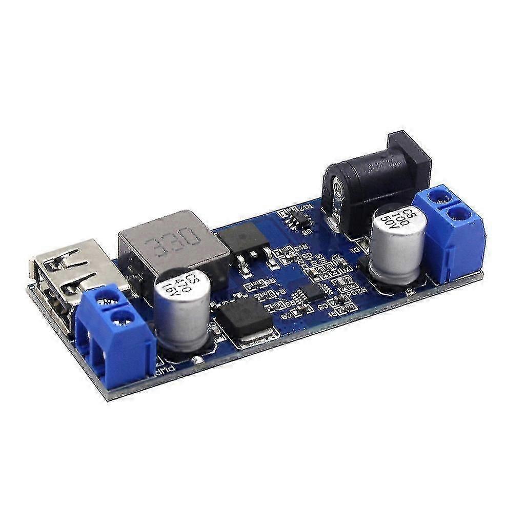 USB Step-down 24V/12V to 5V 5A Adjustable DC-DC Charging Module Converter Buck