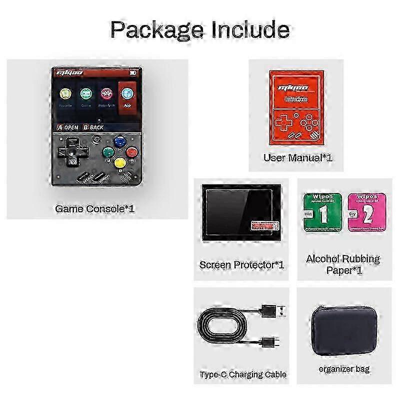 Mini Plus Portable Retro Game Console 3.5 Inch HD Screen Wifi Handheld Game Console Open Source Linux System