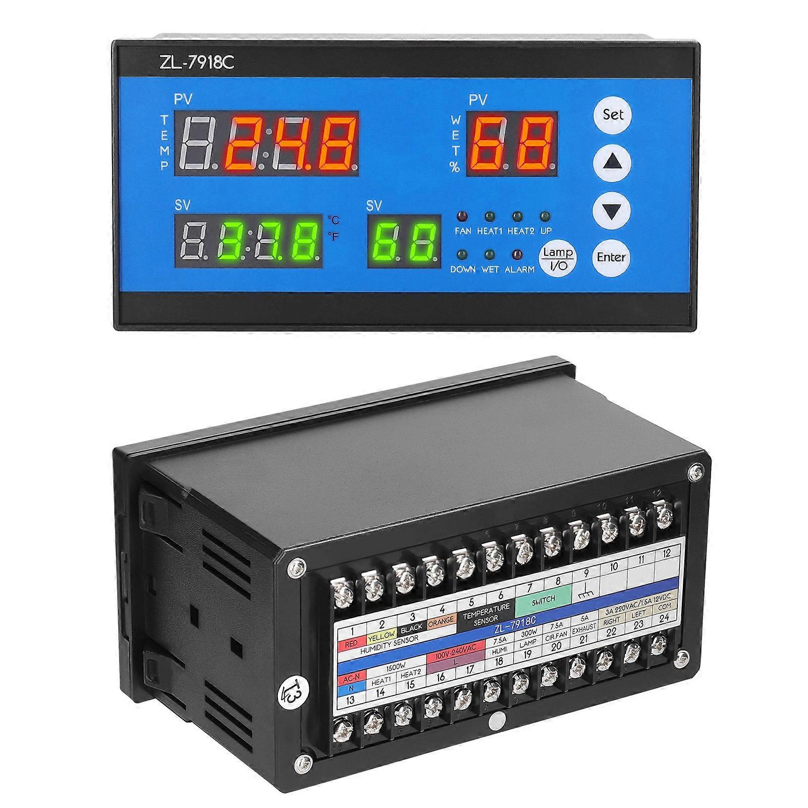 Intelligent Eggs Incubator Controller Multifunctional Automatic Incubator Eggs Hatcher Control System Incubation Temperature and Humidity Controlling