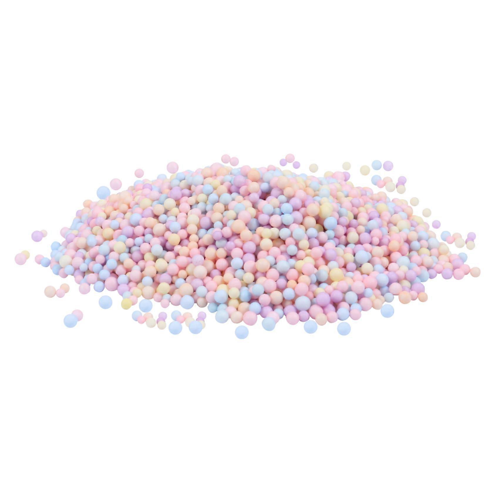 Foam Ball Craft Set - 1 Pack Tiny Colourful Foam Balls for Home Decoration in Transparent Preserving Jars