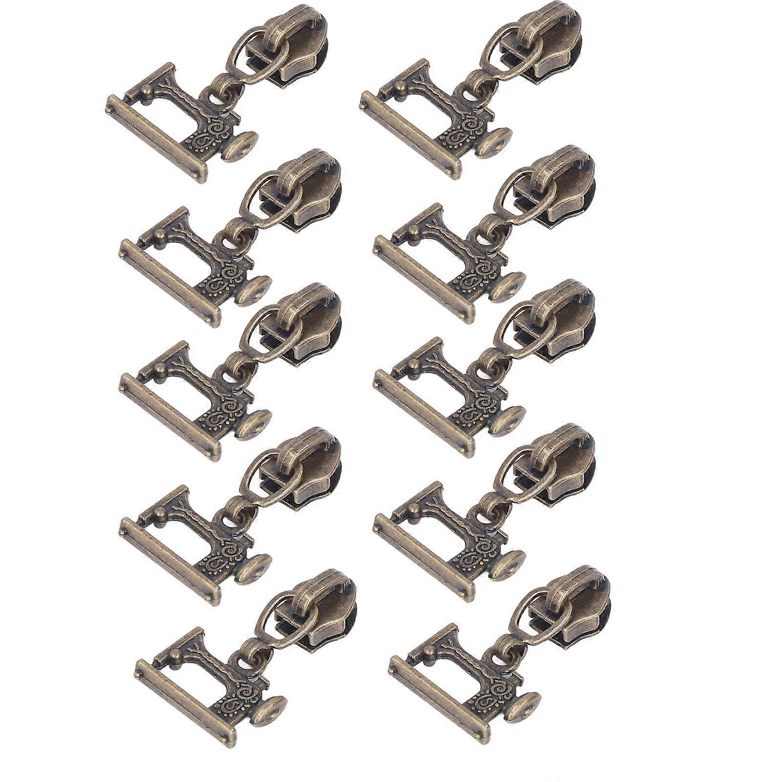 2025 Latest Model  10 Pcs Zipper Pull Sewing Machine Metal Zipper Pulls Jacket