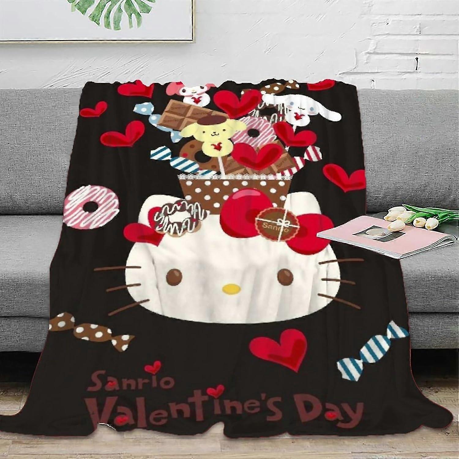 Flannel Throw Blanket with 3D Print, Lightweight Soft Plush Blanket for Comfortable Use