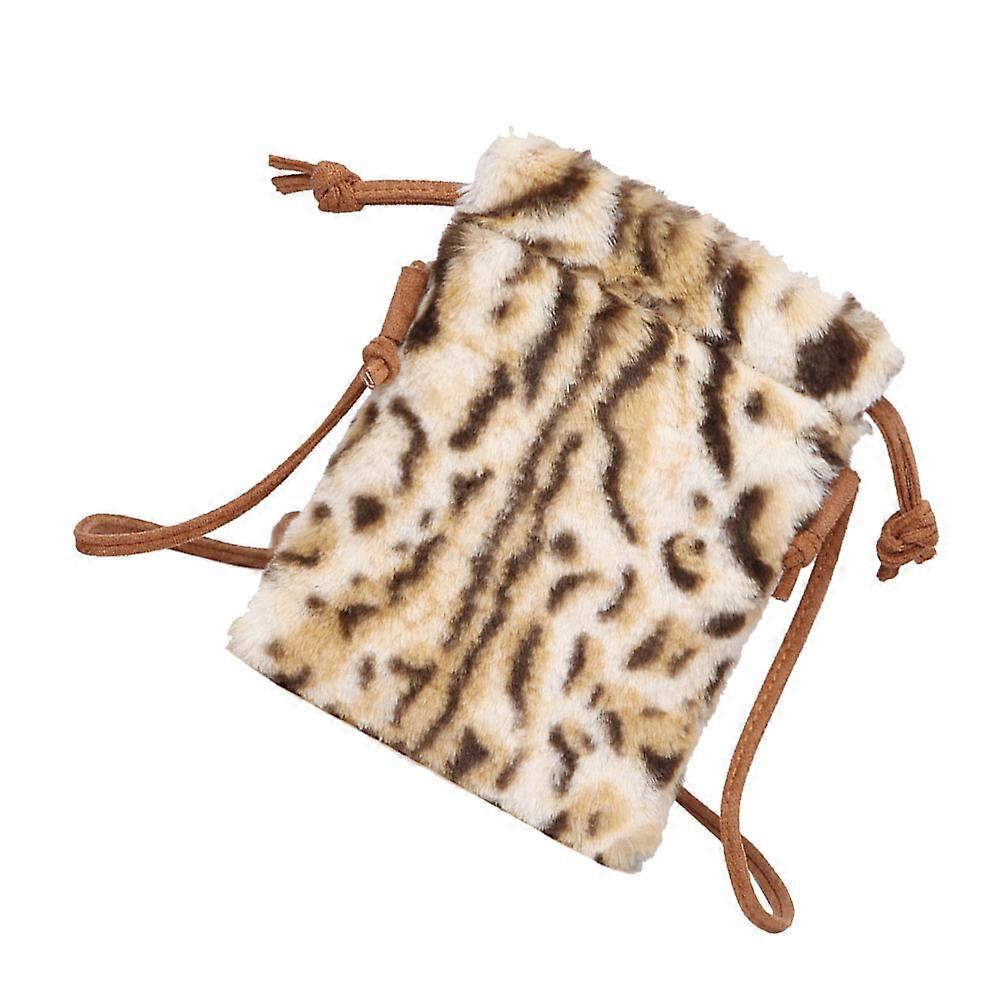 Crossbody Cell Phone Purse Wallet Bag Leopard 19*15CM Outdoor Walking 1Pc