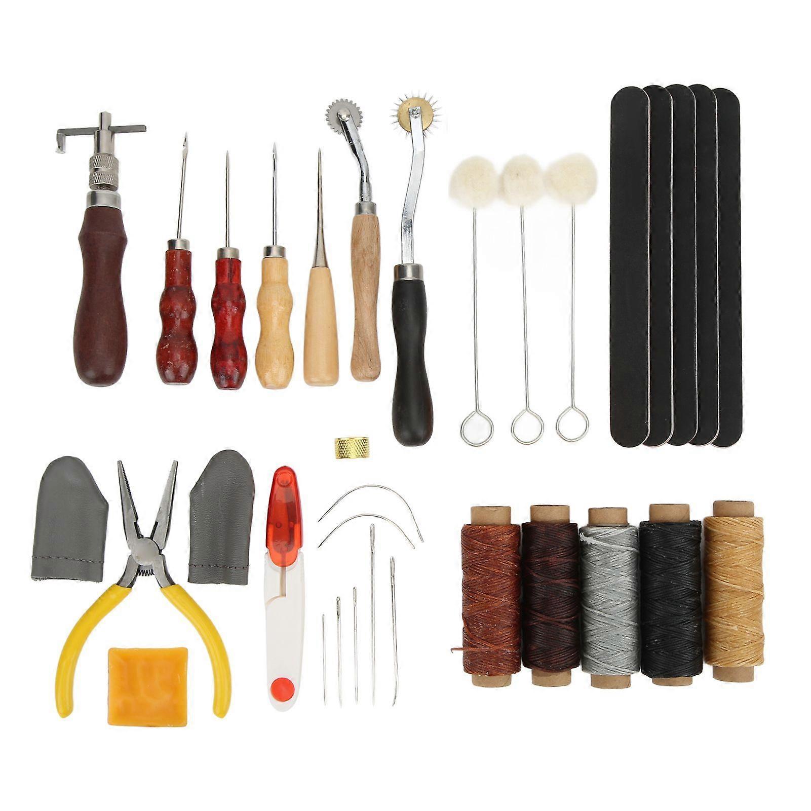 2025 Latest Model  33 Pcs Leather Tools Multifunctional DIY Hand Stitched