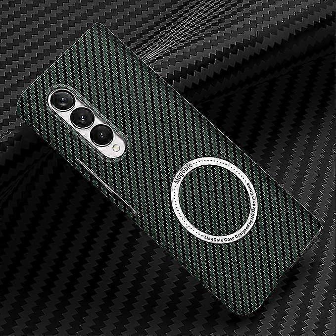 Z Fold 5 Carbon Fiber Case Compatible with Magsafe, Compatible with Magsafe Galaxy Z Fold 5 Carbon Case Slim Protective Case