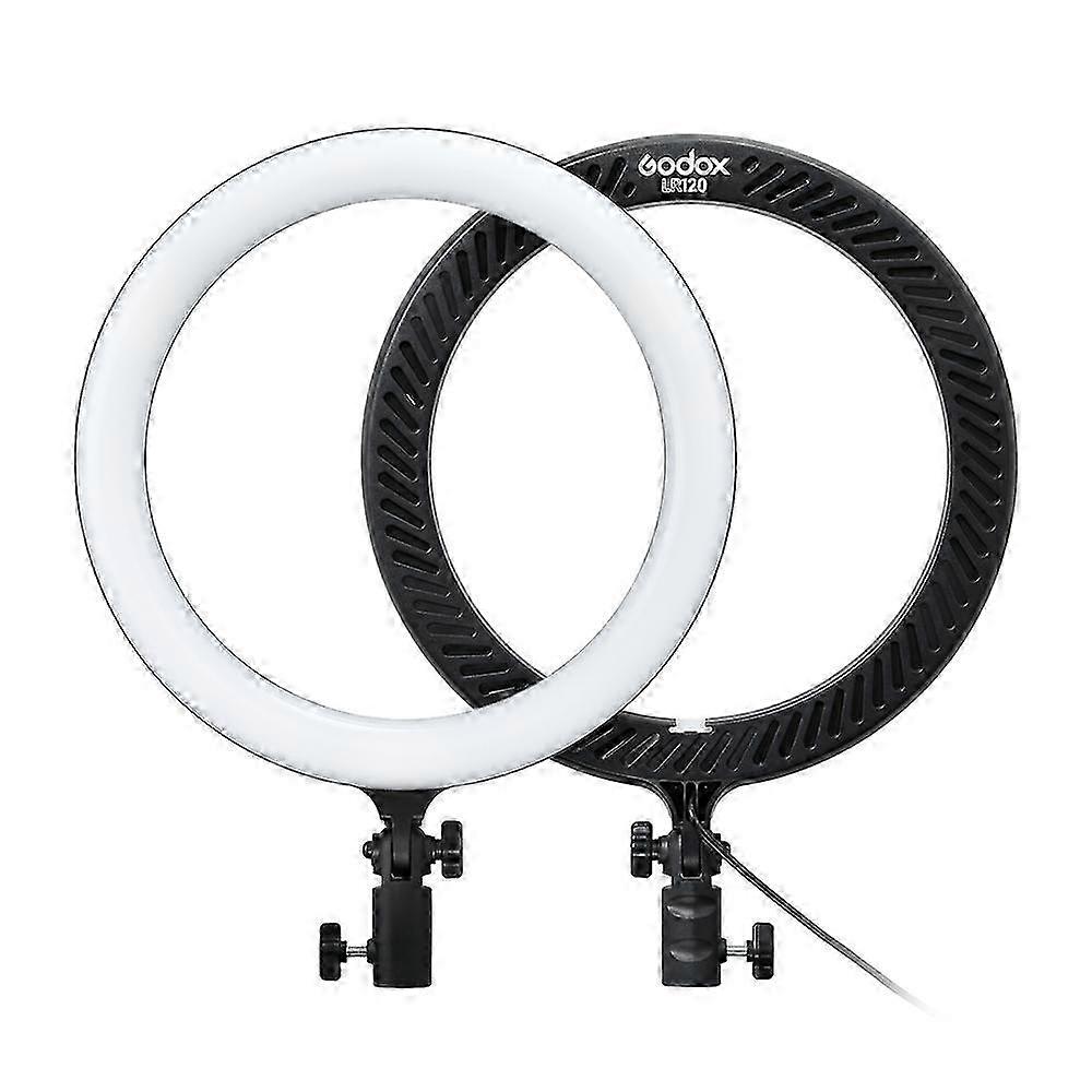 Godox LR120 12 Inch LED Ring Light Studio Photography Fill-in Light 3000K-6000K Bi-Color Temperature Adjustable Brightness USB Powered with Phone Hold