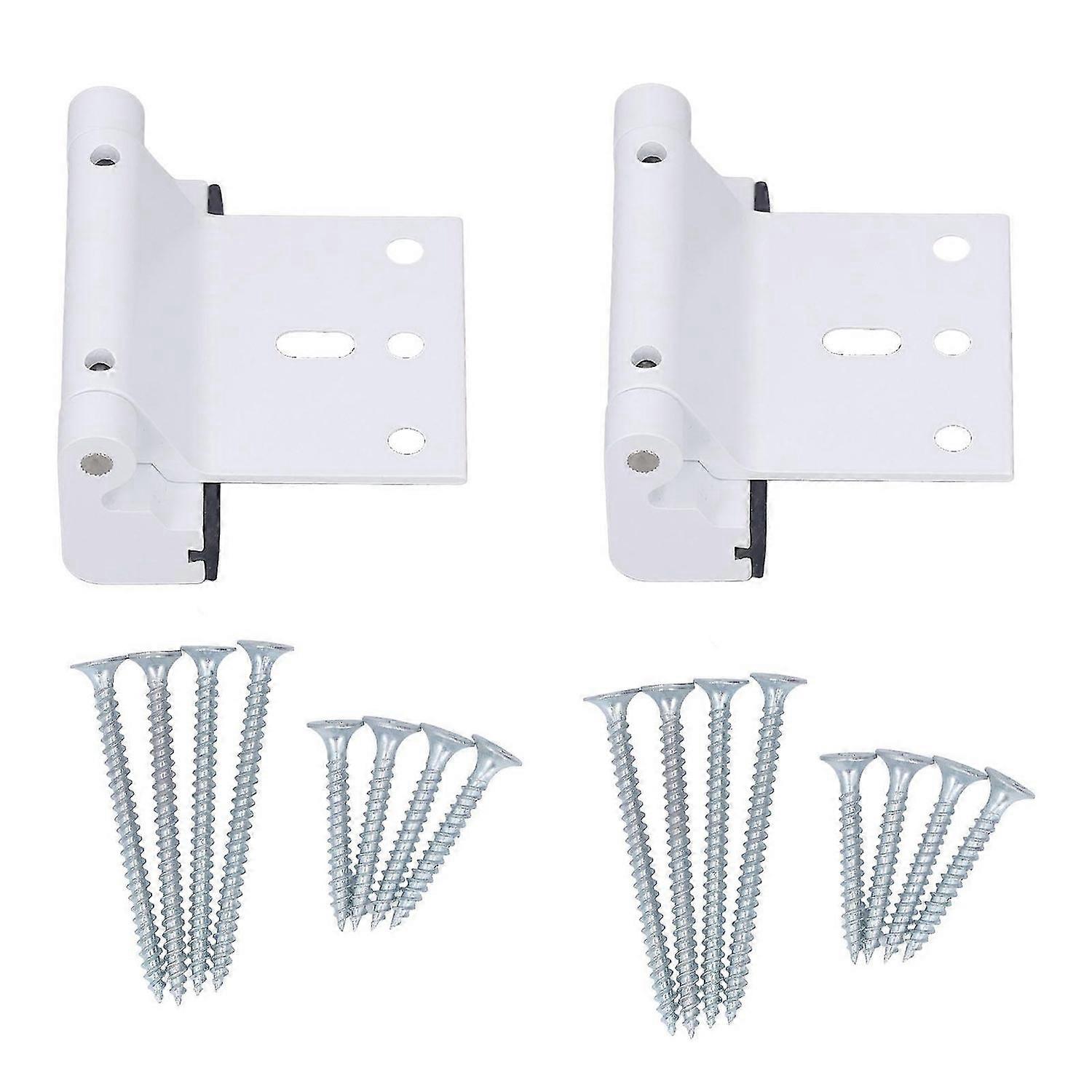 2 Set Home Security Door Reinforcement Lock Aluminum Alloy Spring Loaded Tamper Proof Security Lock