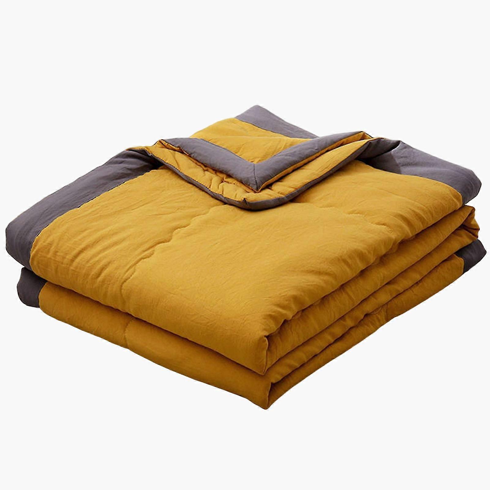 Spring And Autumn Thin Quilt Double Brushed Microfiber Quilt Keep Warm For Winter/fall Season