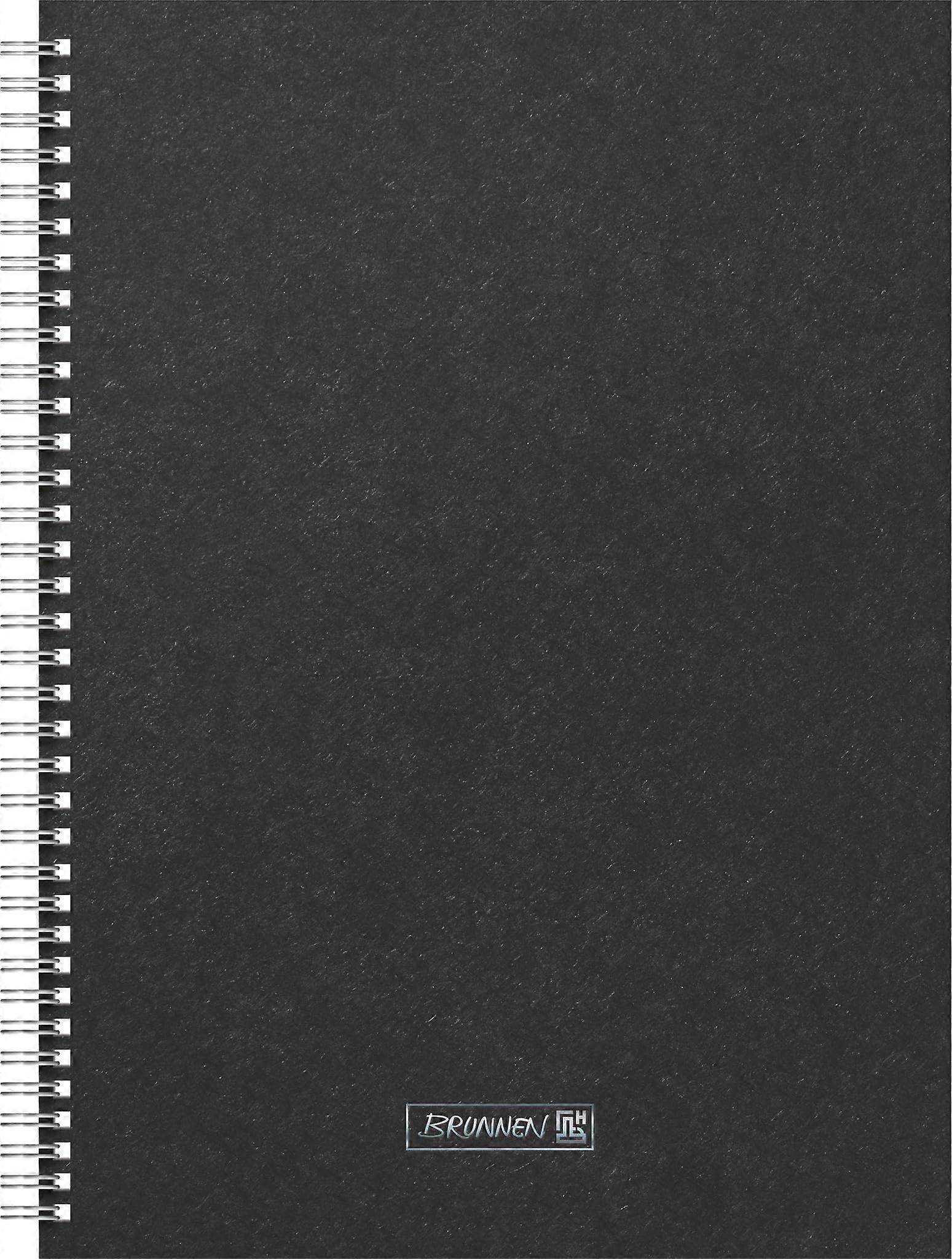Premium Wire Notebook A4 Size Dotted Grid Wire Bound Black