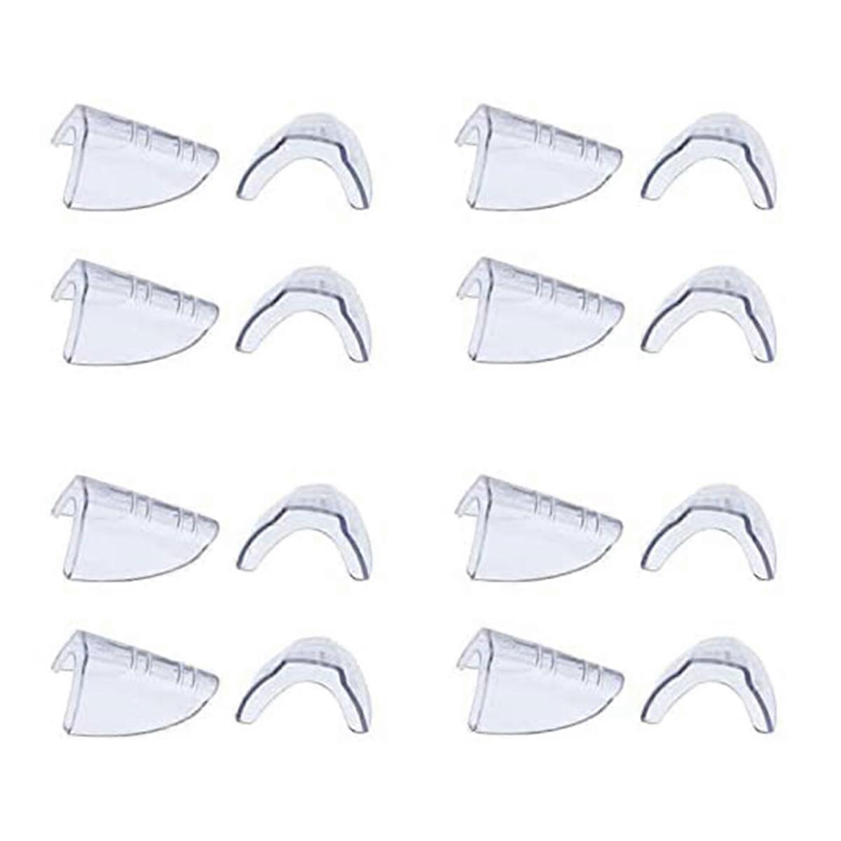 4 Pairs Eye Glasses Side Slip on Clear Side Shield for Safety