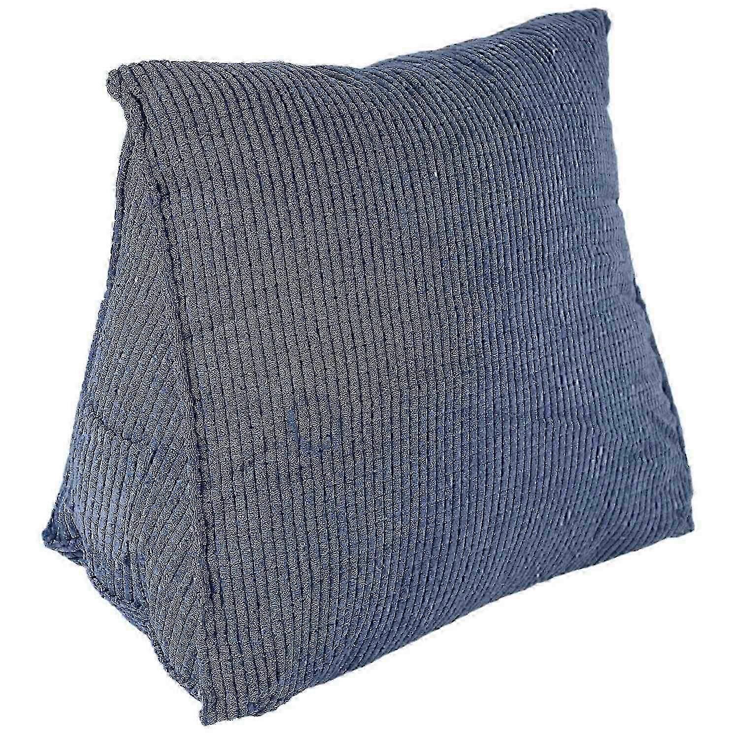 Adeeing Reading Backrest Cushion Wedge Pillow Back Cushion Lumbar Pad Bed Office Chair Rest Pillow Back Support Pillow(blue) js
