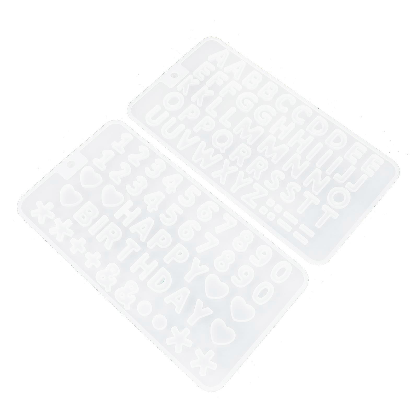 Epoxy Casting Mold Silicone Number Shape Educational Purpose Craft Enthusiasts 2Pack