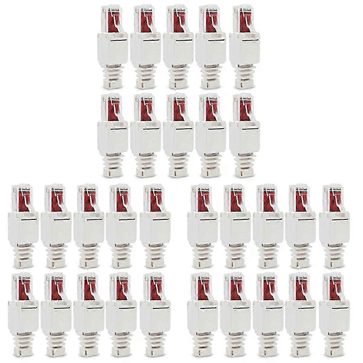 30PCS Network Plug Tool-Free RJ45 CAT6 LAN UTP Cable Plug Without Tools CAT5 CAT7 Installation Cable Edition 0710