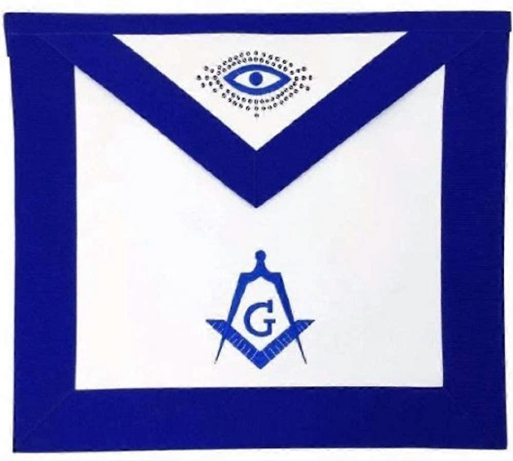 Masonic Lodge Master Mason Apron Machine Embroidery.